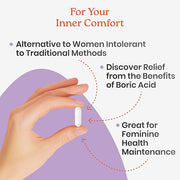 NewLife Naturals - Boric Acid Suppositories 600mg - 30 Capsules