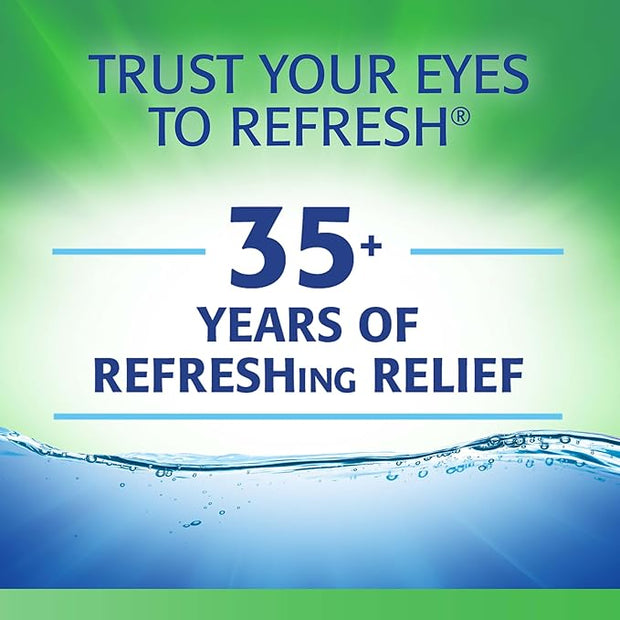 Refresh Plus Lubricant Eye Drops, Preservative-Free, 0.01 Fl 50 Count,