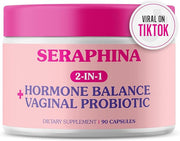 Seraphina Vaginal Probiotics 2-in-1 for Women 90 Capsules 10 Billion 6 Strains (90 Count 1))