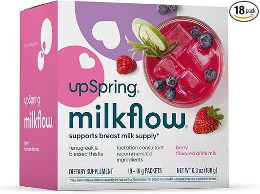 UpSpring Milkflow Lactation Supplement Drink Mix 18 Servings