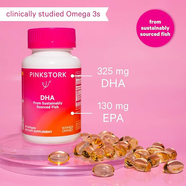 Pink Stork Omega-3 DHA 540 mg 60 Softgels