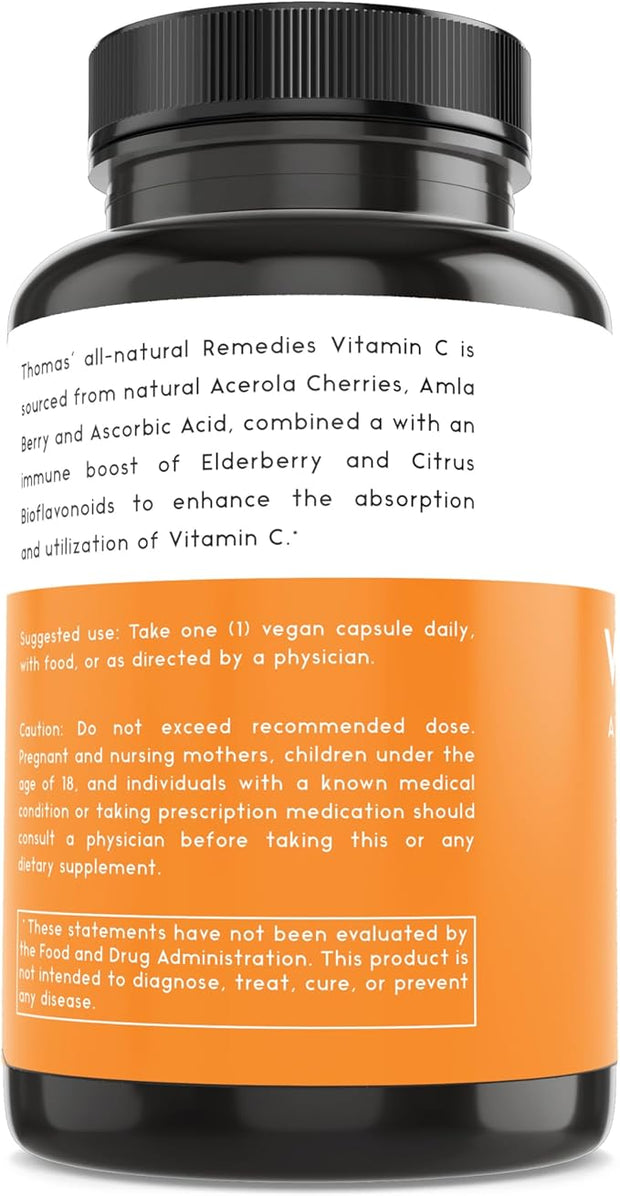 Vitamin C with Organic Elderberry, Organic 90 Capsules