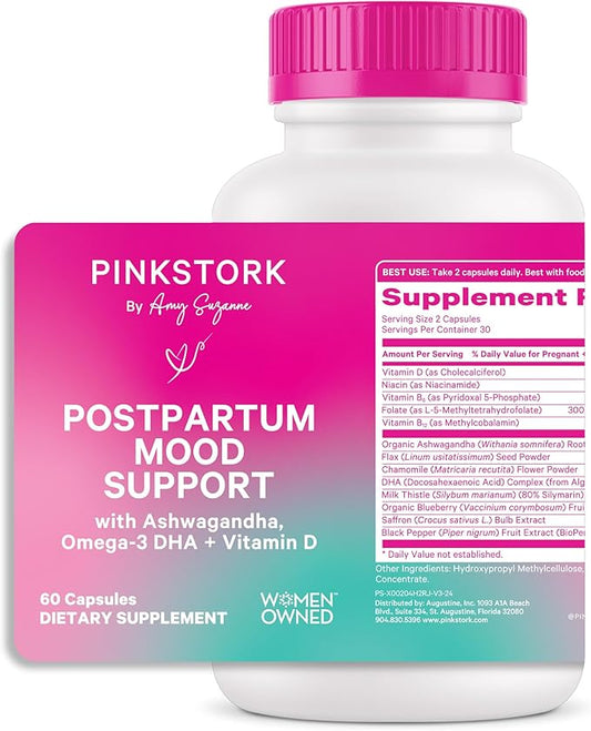 Pink Stork Postpartum Mood Support 60 Capsules