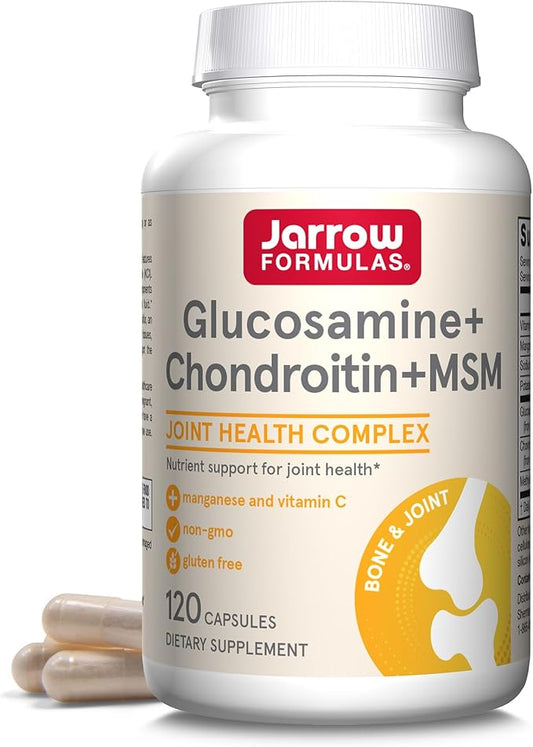 Jarrow Formulas Glucosamine + Chondroitin + 30 Capsules, 120 Day
