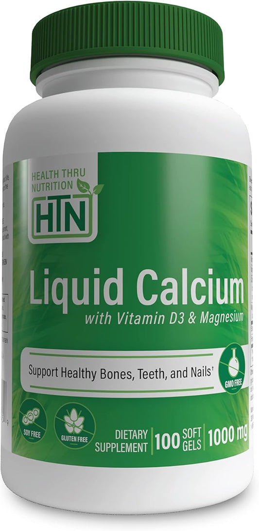 Liquid Calcium 1000mg, Magnesium 400mg, Vitamin D3 1,000iu 1,000iu and 6 Calcium 3rd Party 100)