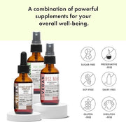 Cognitive Wellness Bundle Liquid Vitamin Trio: B12, Lions 360 Days