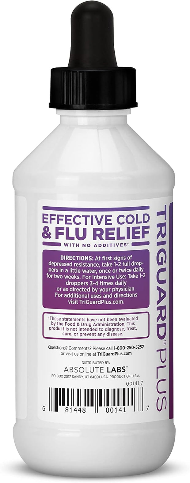 Triguard Plus Concentrate 3-in-1 Liquid 3.4oz / 100ml, Made