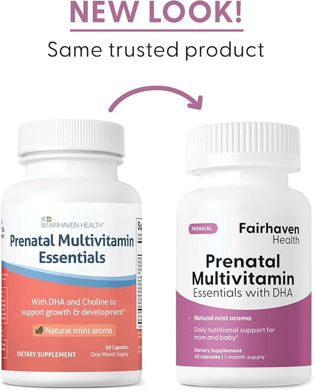 Fairhaven Health Prenatal Multivitamin Essentials 60 Capsules