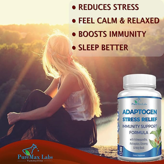 Adaptogen Stress Relief Immune Support Formula 60 Capsules