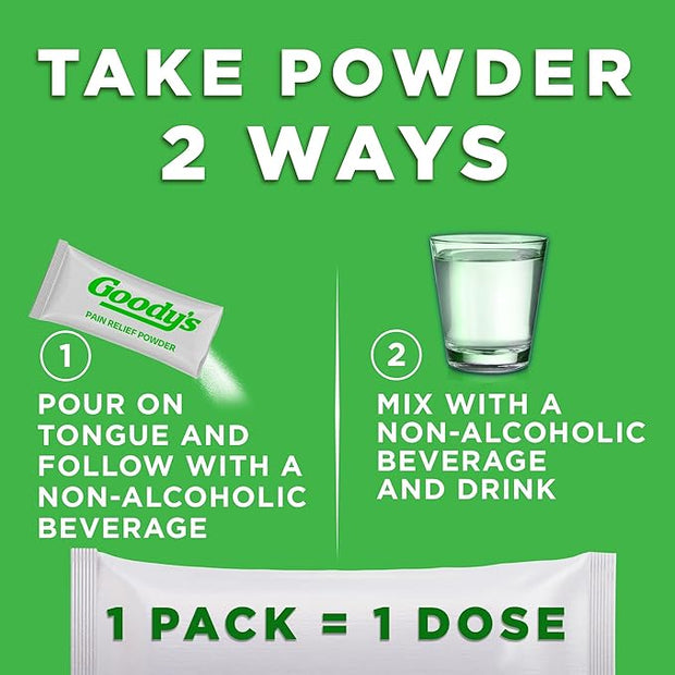 Goody's Hangover Powders, Fast Pain Relief & Boost Of Alertness, Berry Citrus Flavor Dissolve Packs, 16 Individual Packets