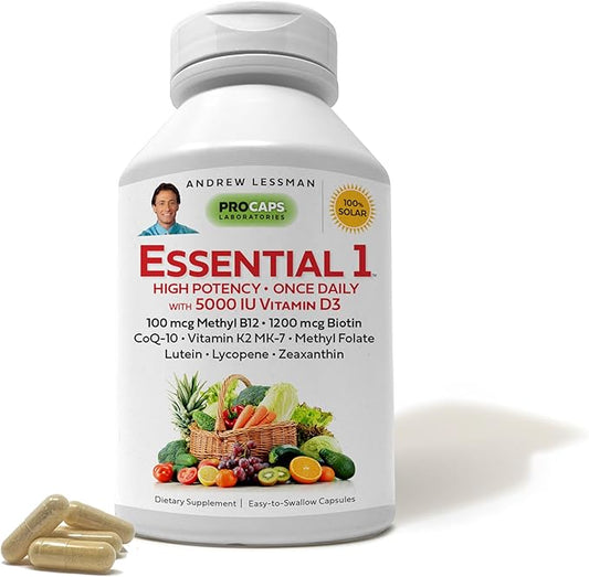 ANDREW LESSMAN Essential-1 Multivitamin 5000 IU D3 360 360 Small 100 mcg B12. CoQ10 CoQ10 Lutein