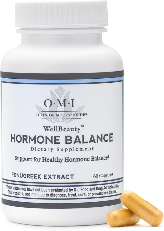 OMI Hormone Balance for Women, Menopause Supplement, Hot Flash, Stress and Sleep Support, Balance Complex, Clinically Studied Fenugreek 500 mg - 30-Day Supply