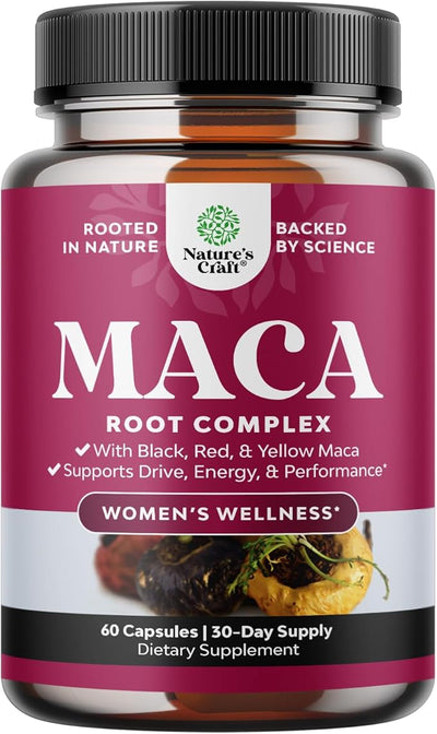 Organic Maca Root Capsules for Women 60ct