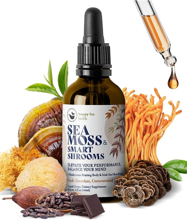 Organic Irish Sea Moss Liquid Drops 7 Adaptogenic