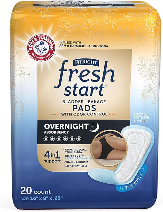 FitRight Fresh Start Postpartum and Incontinence (20 Count) (20 Count, 1)