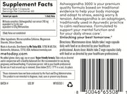 – Ashwagandha 3000, High Strength, Stress 60 Capsules