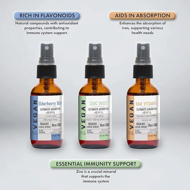 Immunity Pack Liquid Vitamins (Pack of 3) Sambucus 240 Days