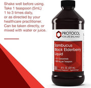 Protocol Sambucus Black Elderberry Liquid 10:1 concentrate 500 mg 8 Fl