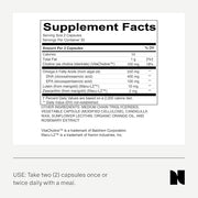 Needed Vegan Omega 3 DHA EPA Supplement 500MG of Omega-3 DHA 100MG of 2 Capsules, 30-Day Supply