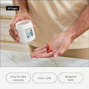 Needed Vegan Omega 3 DHA EPA Supplement 500MG of Omega-3 DHA 100MG of 2 Capsules, 30-Day Supply