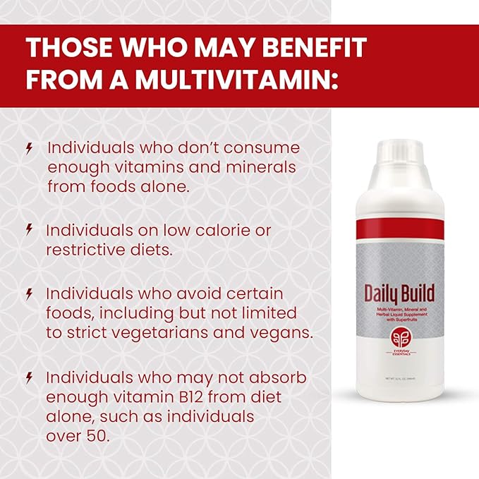 PURE Daily Build Liquid Multivitamin & 1 Bottle 32 Fl (946ml)