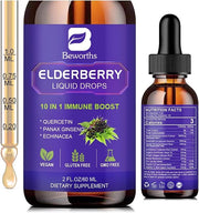 Elderberry Syrup | Black Elderberry Liquid D3 | 30 Servings