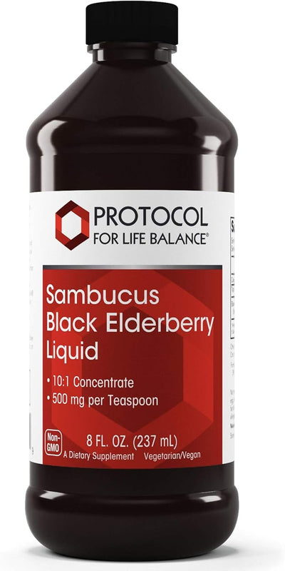 Protocol Sambucus Black Elderberry Liquid 10:1 concentrate 500 mg 8 Fl