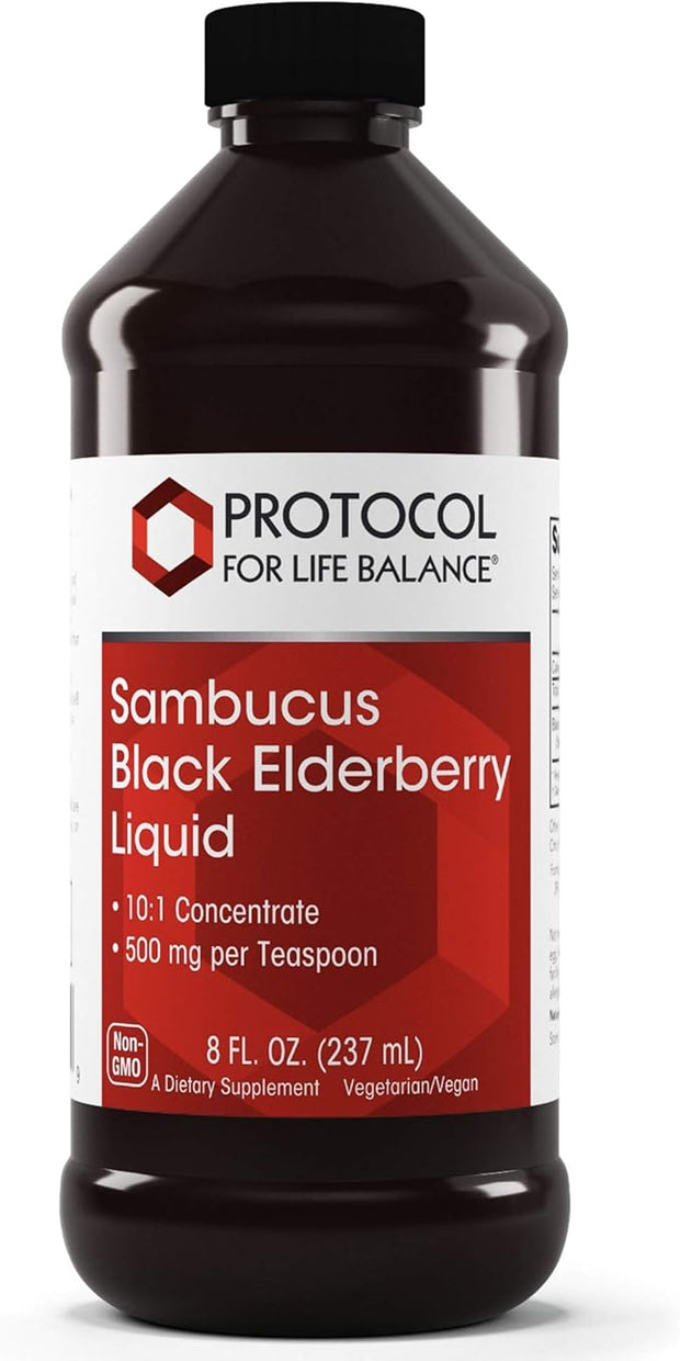 Protocol Sambucus Black Elderberry Liquid 10:1 concentrate 500 mg 8 Fl