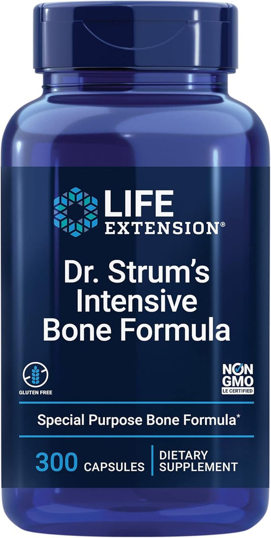Life Extension Dr. Strum's Intensive Bone D3, K2, K2, magnesium, 300 capsules