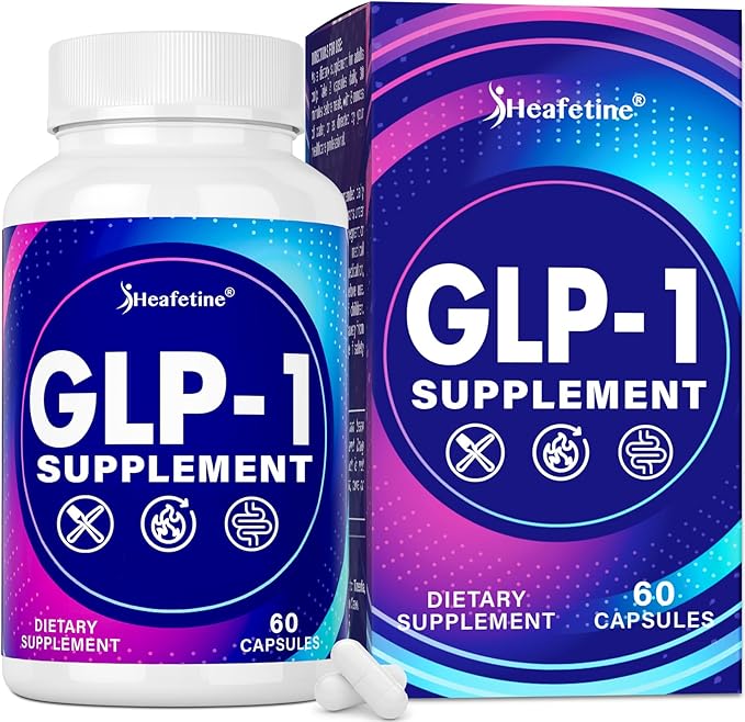 GLP-1 Supplement Support, with Naturally GLP1 Supplement Probiotic for Women & Men, Hops & Green Tea Extract, GLP 1 Supplements for Gut, Energy, GLP-1 Levels & Overall Health - 60 Capsules