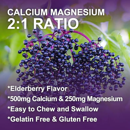 Calcium Magnesium Zinc Gummies with Vitamin D3 60 Gummies (3 Pack)