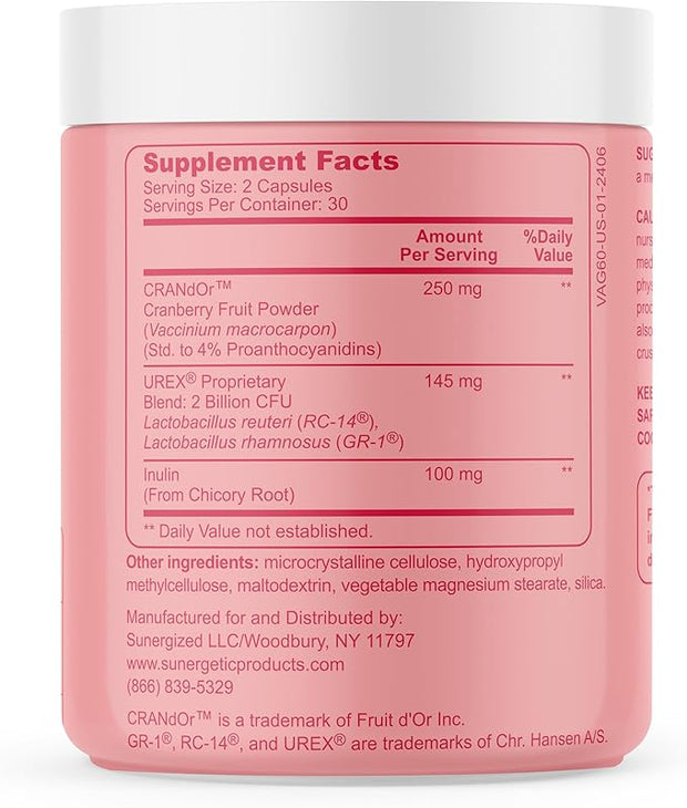 Premium Vaginal Probiotics for Women – 60 Capsules
