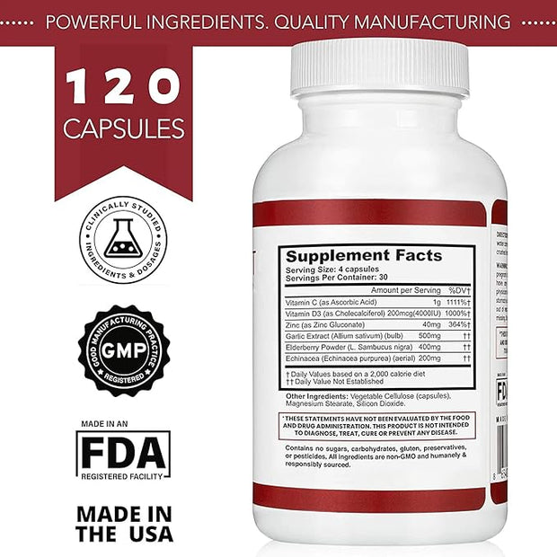 Clinical Immune Support Supplement 120 Capsules