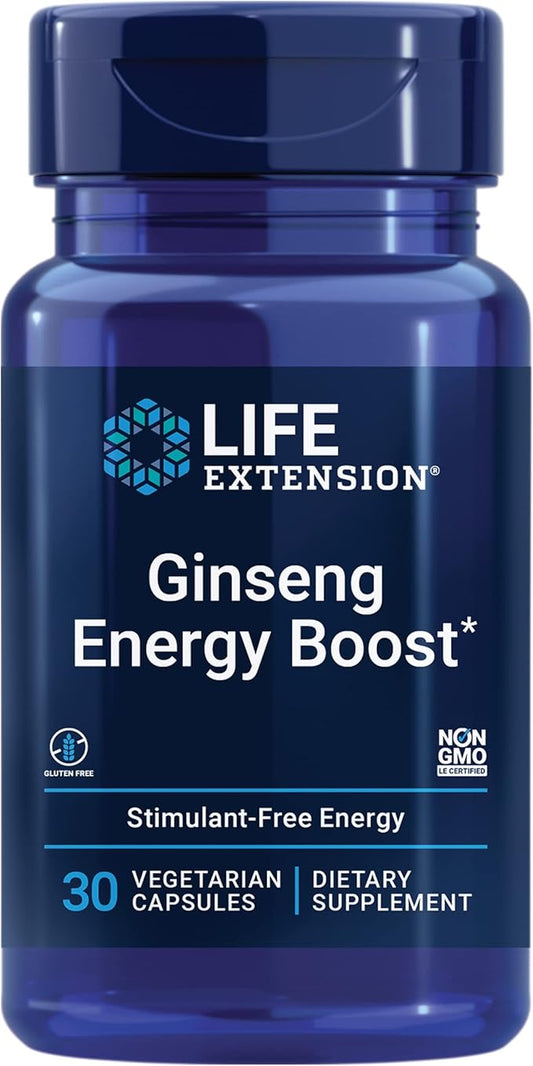 Life Extension Ginseng Energy Boost, Fermented 30 Capsules