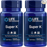 Life Extension Super K, Vitamin K1, K2 mk-7, mk-7, Vitamin K2 mk-4, mk-4, Vitamin 3-Month Supply, 1 Daily, 90 softgels 2)