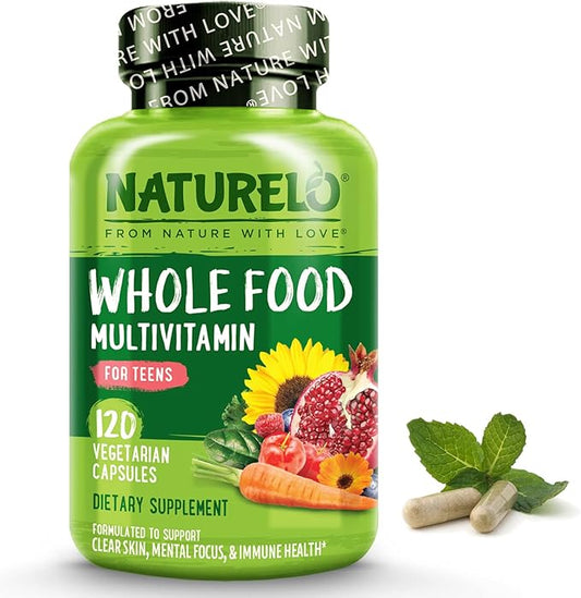NATURELO Whole Food Multivitamin for Teens 120 Capsules