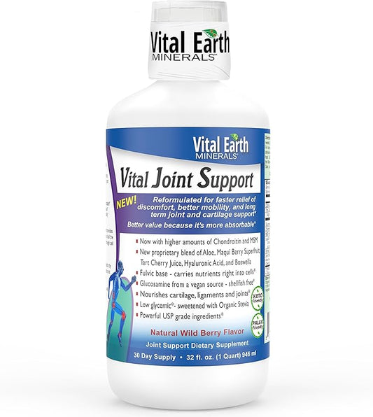 Vital Earth Joint Support Supplement Liquid 32 Oz 1 Oz