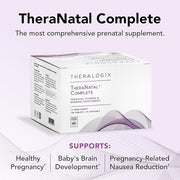 Theralogix TheraNatal Complete Prenatal Vitamin Supplement 91-Day Supply D3, Folate, B6 & 182 Tablets 91 Softgels