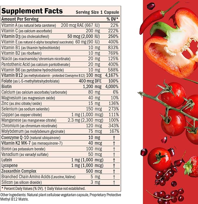 ANDREW LESSMAN Essential-1 Multivitamin 2000 IU D3 30 30 Small 100 mcg B12. CoQ10 CoQ10 Lutein