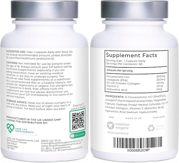 Love Life Supplements Joint Support 30 Capsules 30 Servings