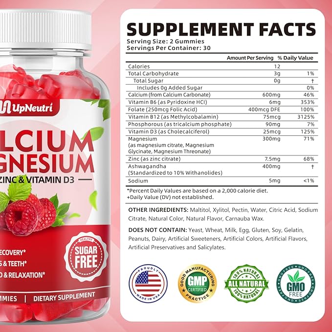 Calcium Magnesium Zinc with Vitamin D3 120 Count
