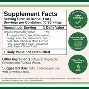 Adrenal Support Supplements (Liquid Drops) 10 Organic (10 Apoptogenic