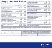 Pure Encapsulations O.N.E. Multivitamin CoQ10, and 120 Capsules
