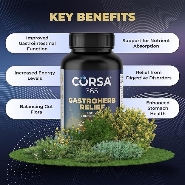 Gastroherb Relief 7 Herbs Extract 90 Softgels