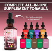 Clean Nutraceuticals VBiotic Vaginal Probiotic for Women Liquid Drops | Cranberry Uva Ursi Horsetail D-Mannose Prebiotics Marigold & Black Cohosh Vaginal Health Supplement | pH Balance