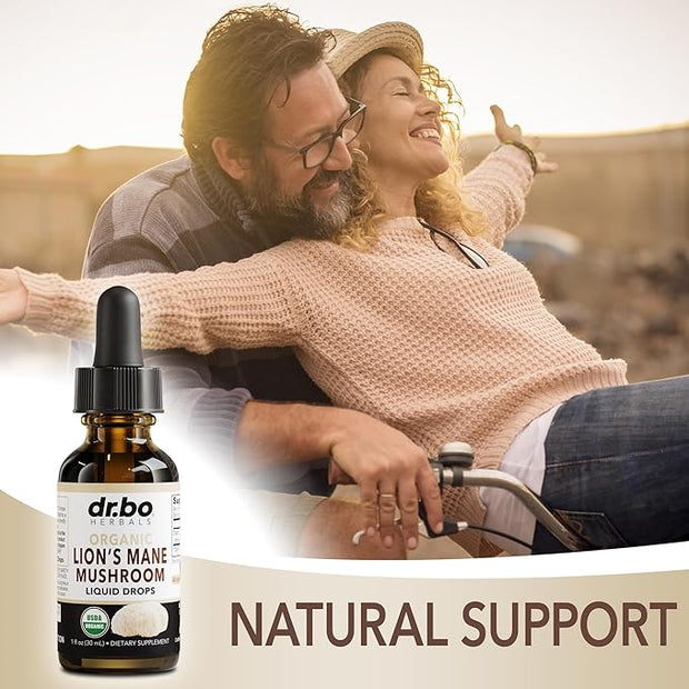 Lions Mane Mushroom Supplement Drops 1oz