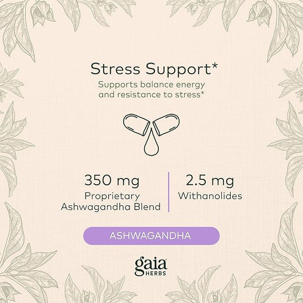Gaia Herbs, Ashwagandha Root Vegan Liquid 120 Ct 1)