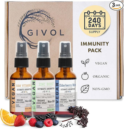 Immunity Pack Liquid Vitamins (Pack of 3) Sambucus 240 Days