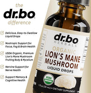 Lions Mane Mushroom Supplement Drops 1oz