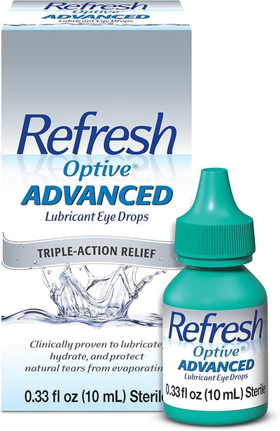 Refresh Optive Advanced Lubricant Eye Drops, 0.33 Fl